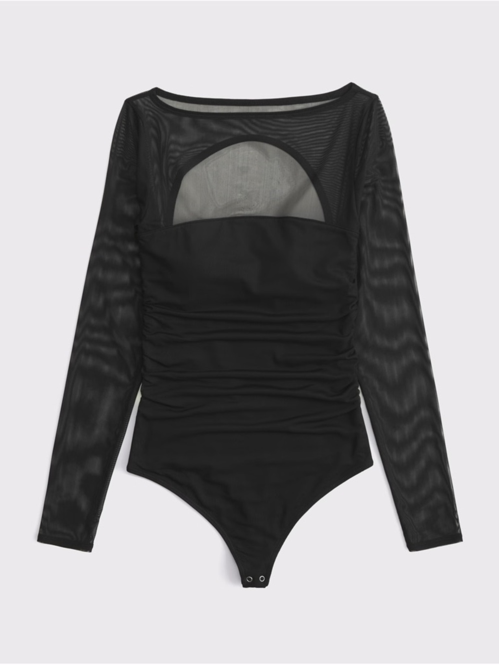 Abercrombie & Fitch Women's
Bra-Free Long-Sleeve Open-Back Hardware Bodysuit